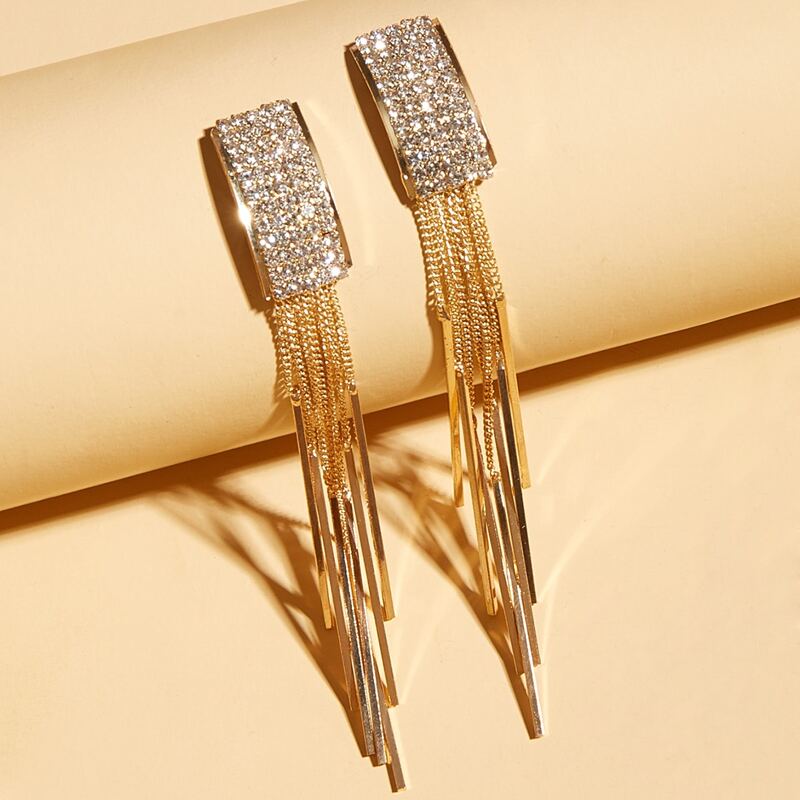 

Tassel Drop Earrings, Gold