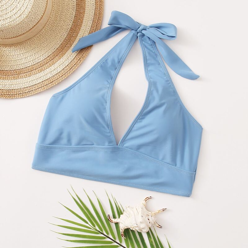 

Halter Bikini Top, Blue