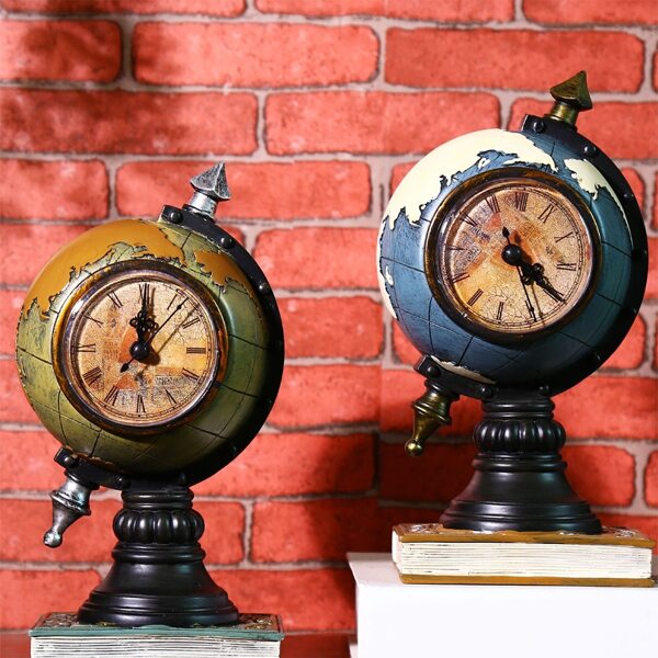 

1pc Globe Design Настольные часы, Многоцветный