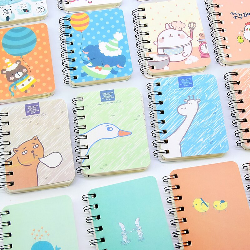 

1pc Cartoon Random Coil Notebook, Multicolor