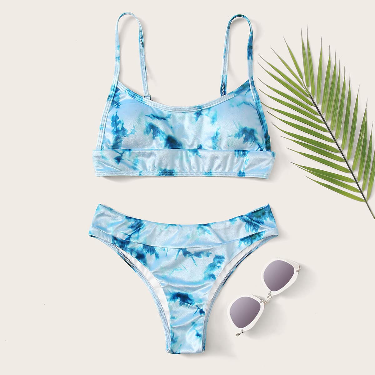 

Tie Dye Velvet Bikini Swimsuit, Multicolor