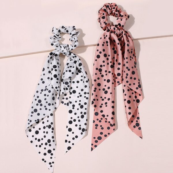 

Шарф Scrunchie в горошек 2шт, Многоцветный