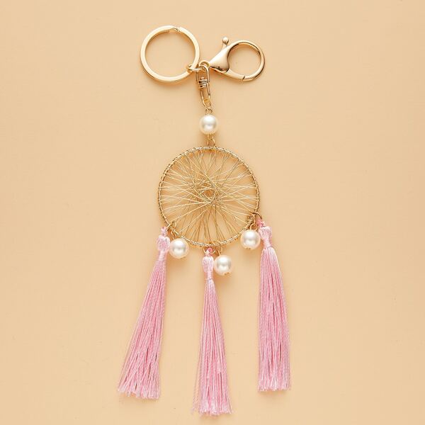 

Dreamcatcher Charm Keychain, Pink