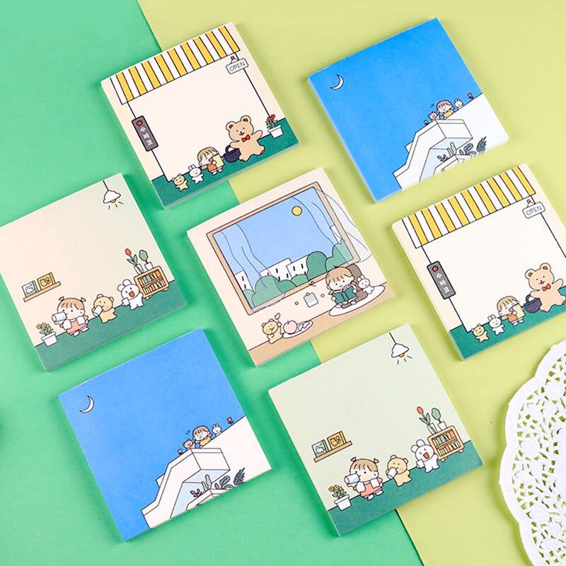 

1pack Cartoon Graphic Random Sticky Note, Multicolor