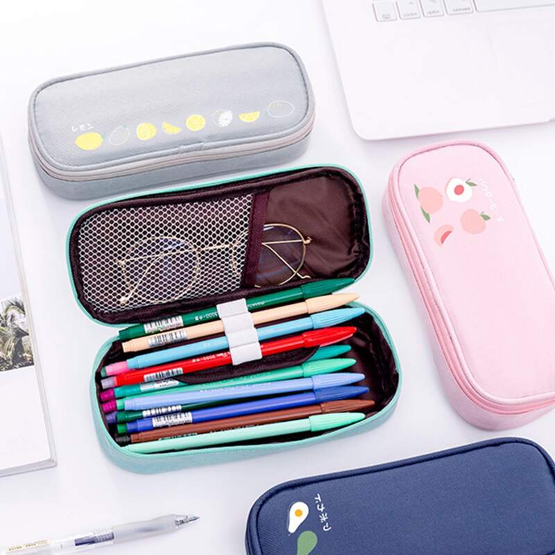 

1pc Fruit Print Pencil Bag, Multicolor
