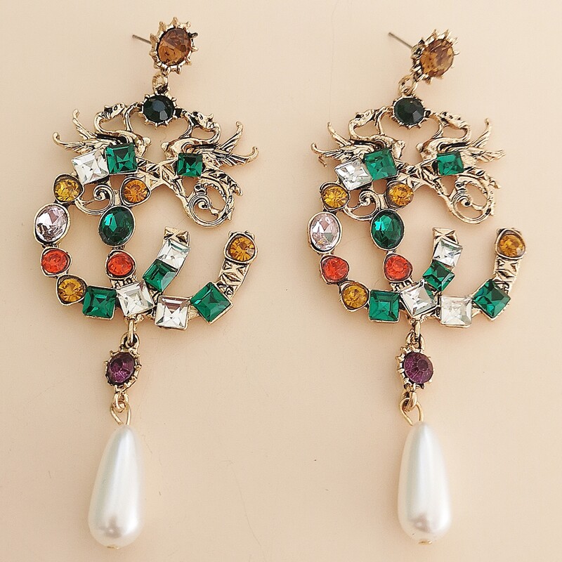 

Faux Pearl Decor Drop Earrings, Multicolor