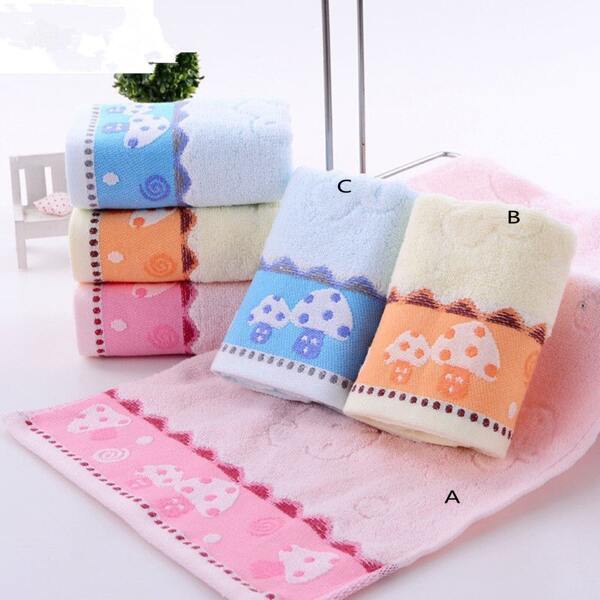 

1pc Mushroom Pattern Face Towel, Multicolor