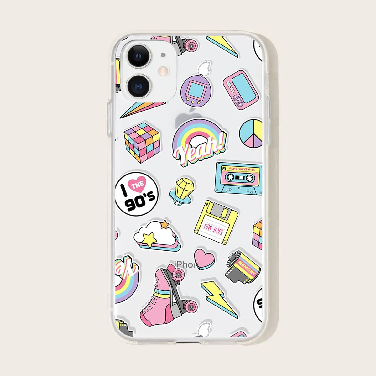 

Cartoon Graphic iPhone Case, Multicolor