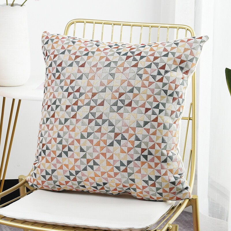 

Geometric Pattern Cushion Cover Without Filler, Multicolor
