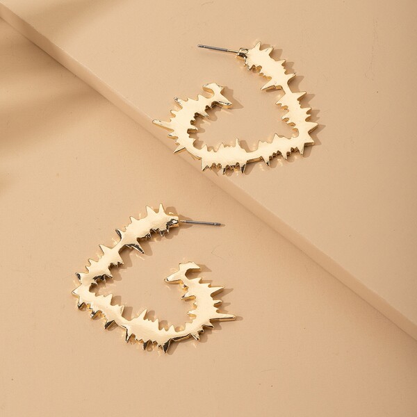 

Heart Shaped Earrings, Gold