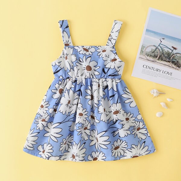 

Toddler Girls Button Back Floral Cami Dress, Multicolor