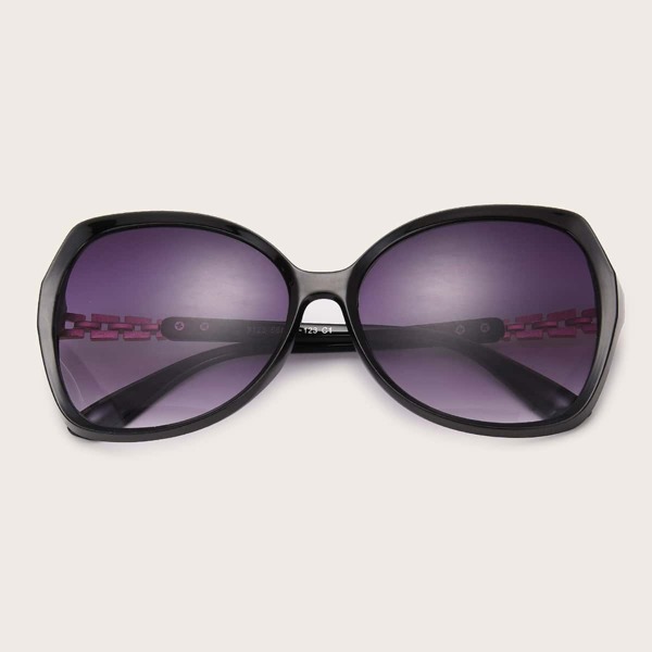 

Rhinestone Decor Acrylic Frame Sunglasses, Purple