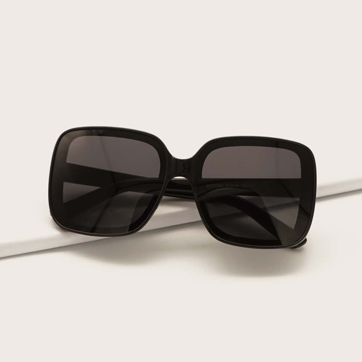 

Square Frame Sunglasses, Black
