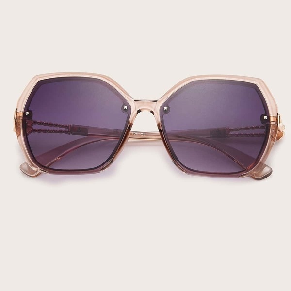 

Clover Decor Acrylic Frame Sunglasses, Purple