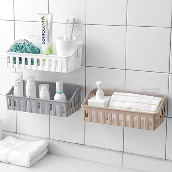 

1pc Wall Mounted Storage Rack, Multicolor