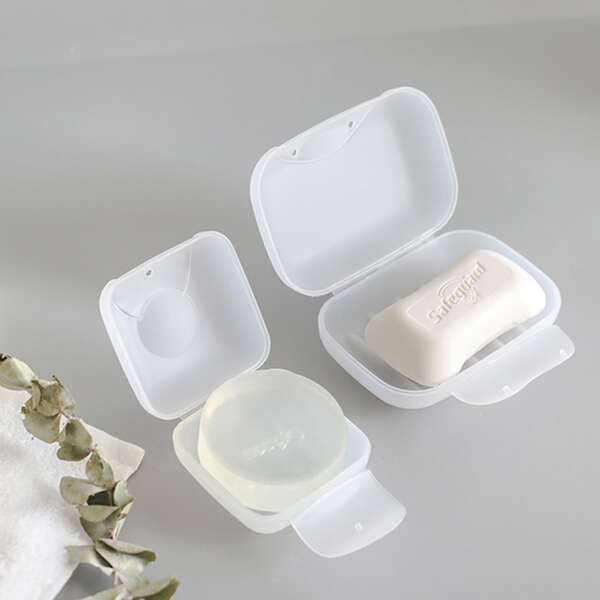 

1pc Portable Soap Dish, White