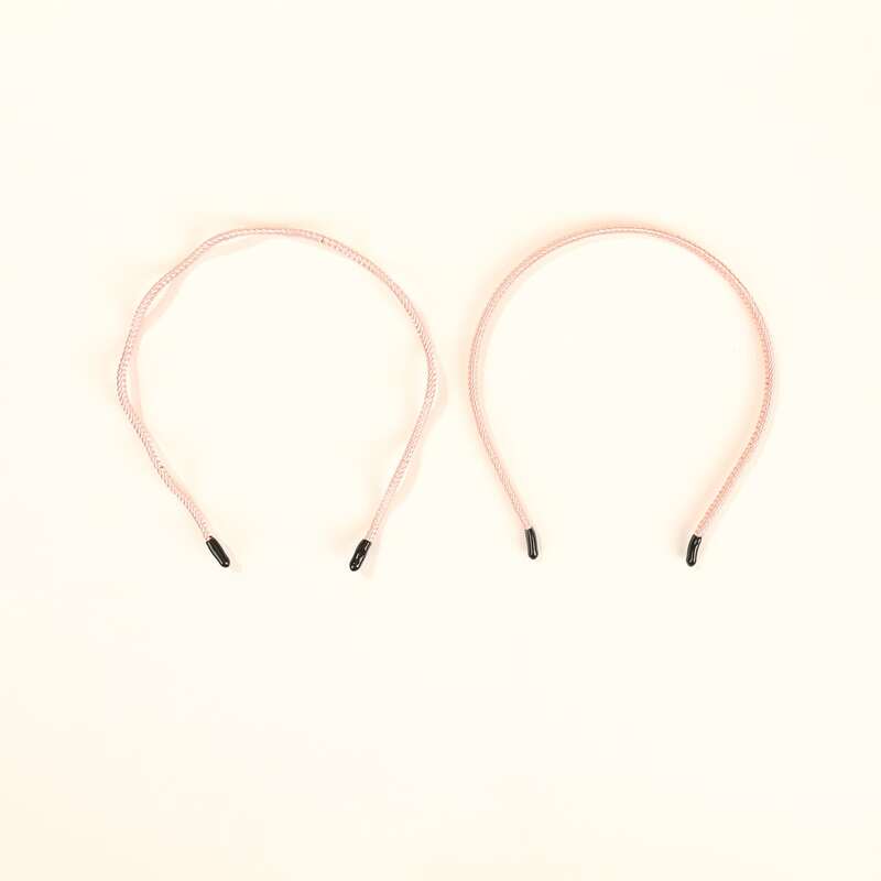 

2pcs Solid Hair Hoop, Pink