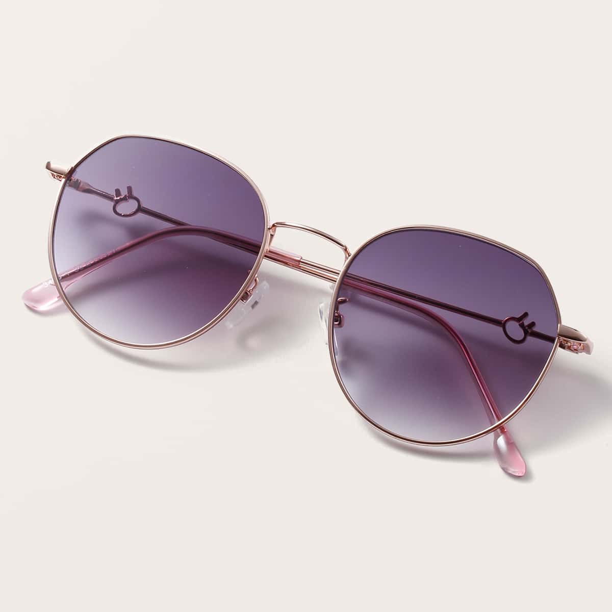 

Metal Frame Sunglasses, Purple