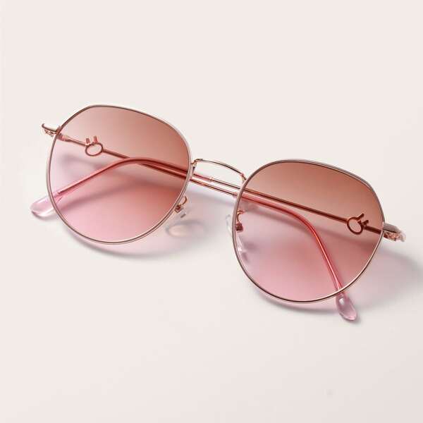 

Metal Frame Sunglasses, Pink