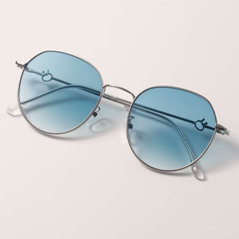 

Metal Frame Sunglasses, Blue
