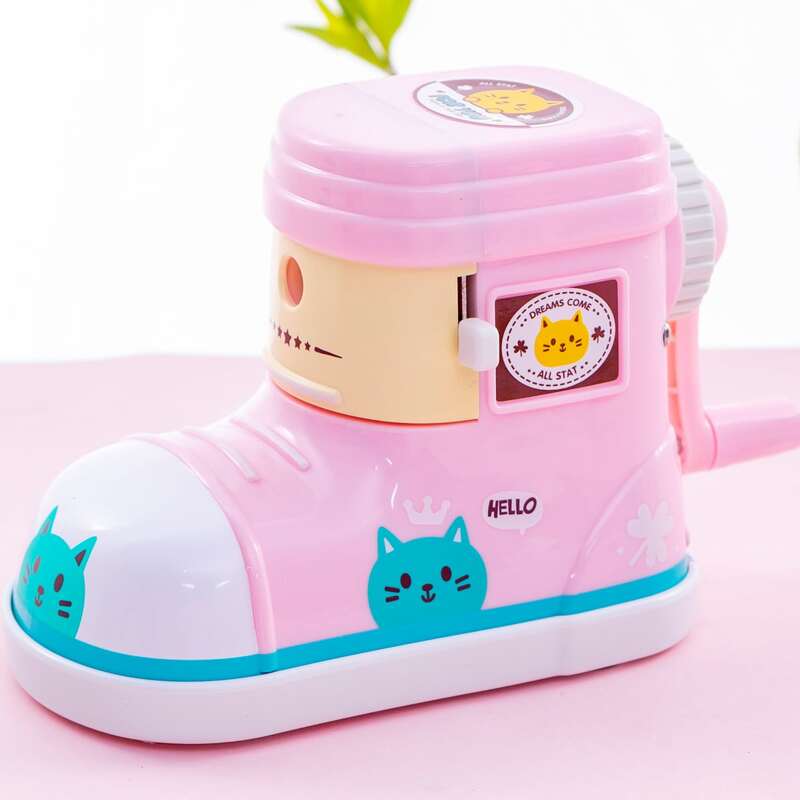 

1pc Shoe Shaped Pencil Sharpener, Multicolor