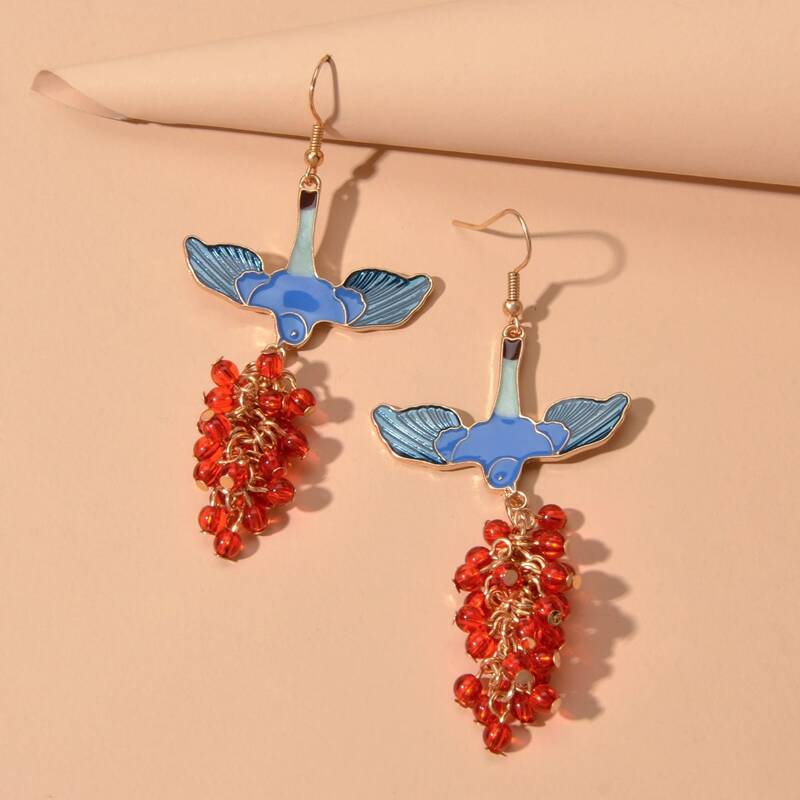 

Beaded Drop Earrings, Multicolor