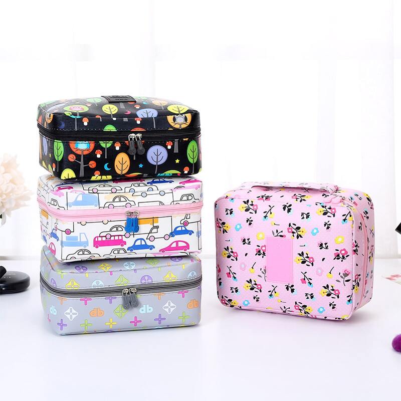 

1pc Mixed Pattern Travel Storage Bag, Multicolor