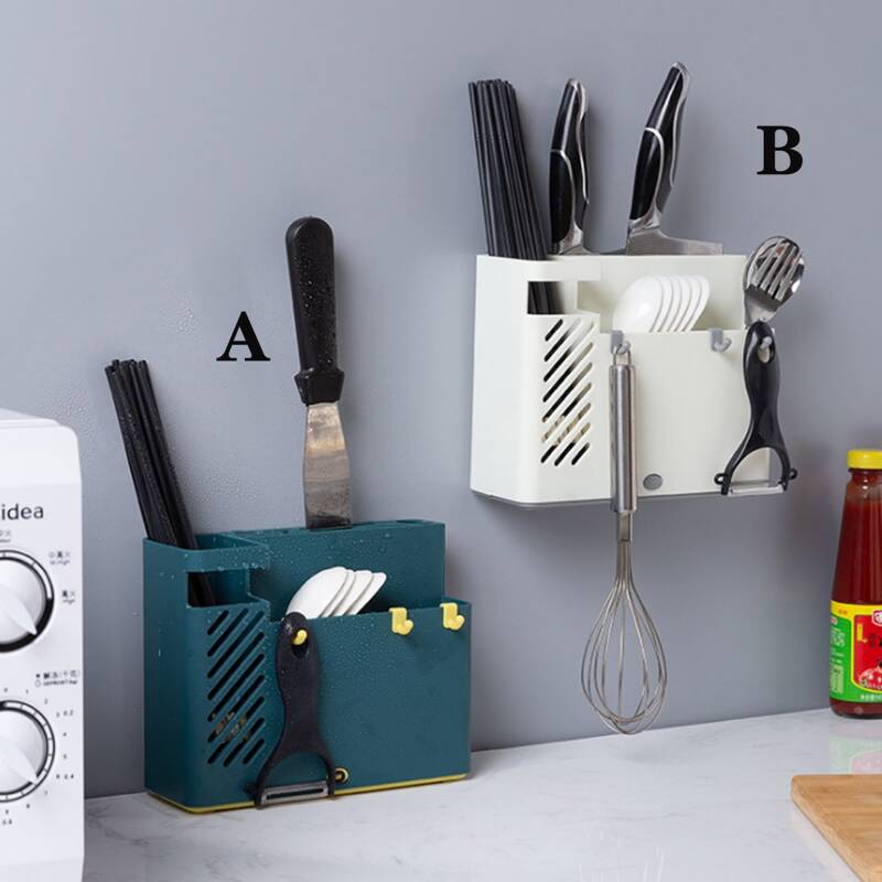 

1pc Kitchen Cutlery Storage Box, Multicolor