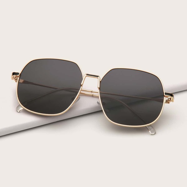 

Men Metal Frame Sunglasses, Black