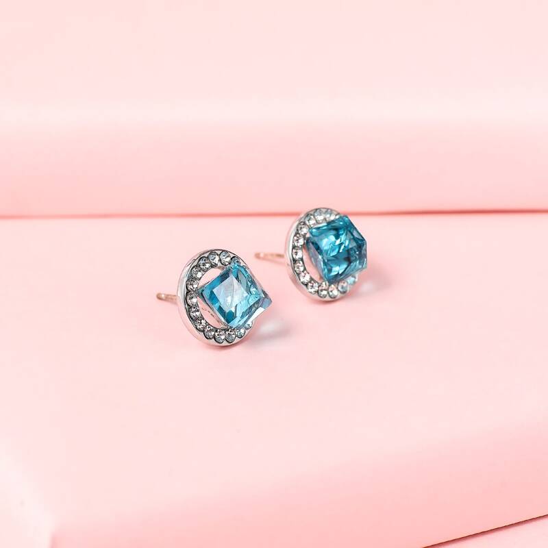 

Crystal Stud Earrings, Multicolor