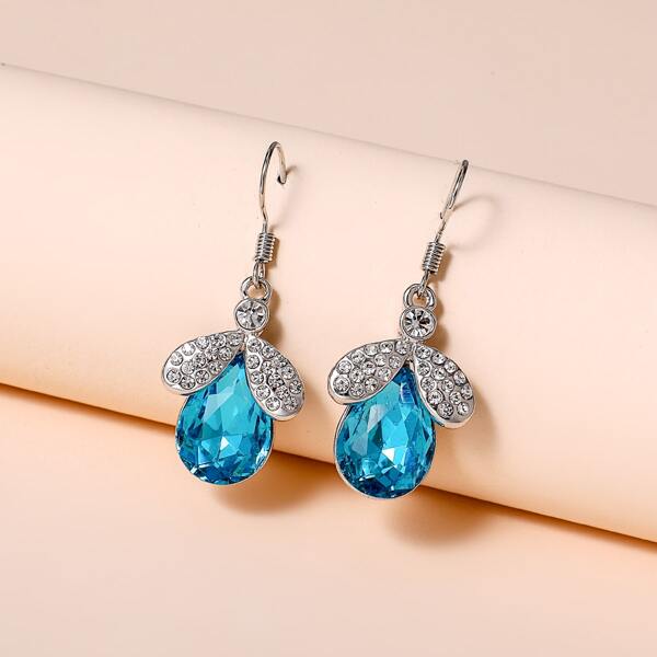 

Crystal Drop Earrings, Multicolor