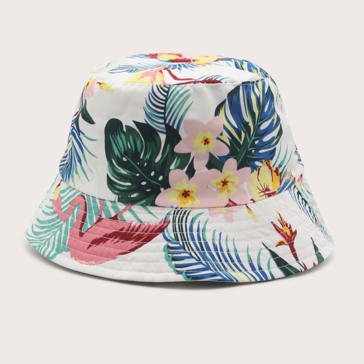 

Tropical Pattern Bucket Hat, Multicolor