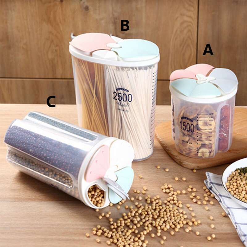 

1pc Clear Grain Storage Tank