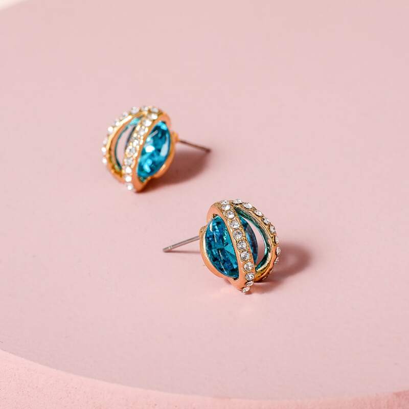 

Crystal Stud Earrings, Multicolor