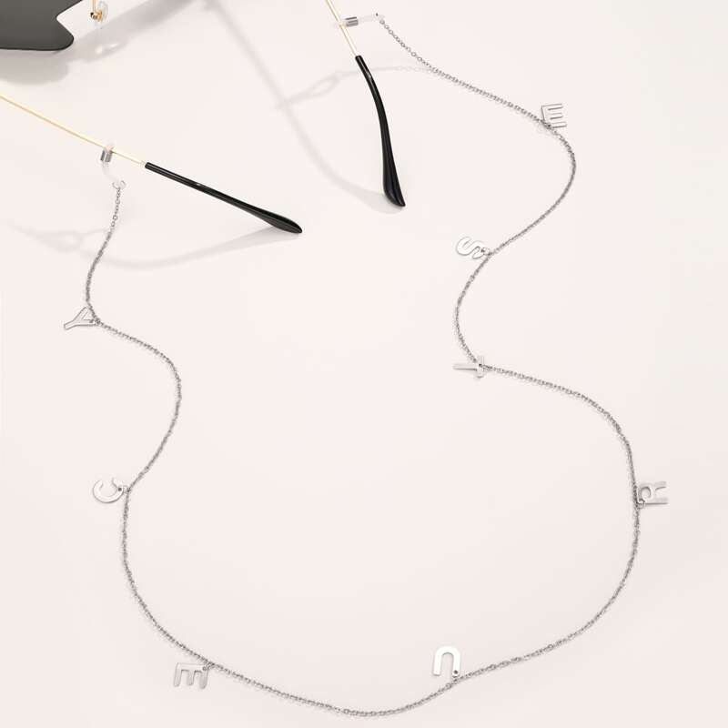 

Letter Charm Glasses Chain, Silver