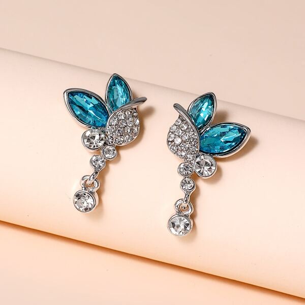 

Rhinestone Drop Earrings, Multicolor