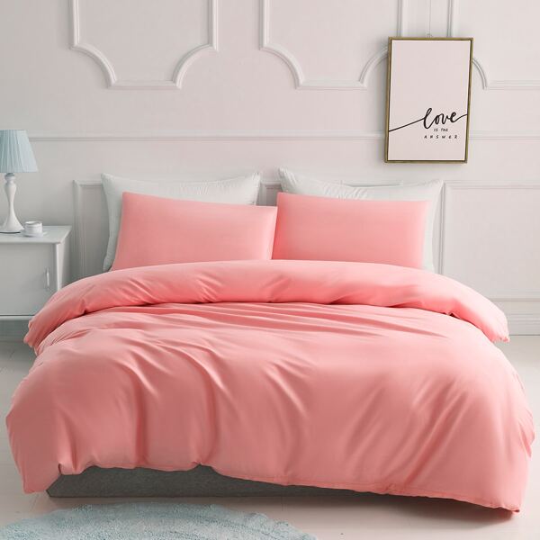 

Solid Bedding Sets Without Filler, Pink