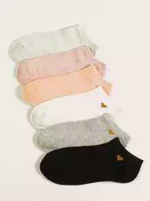 6pairs vớ hoa văn - Nhiều màu - Xem 1