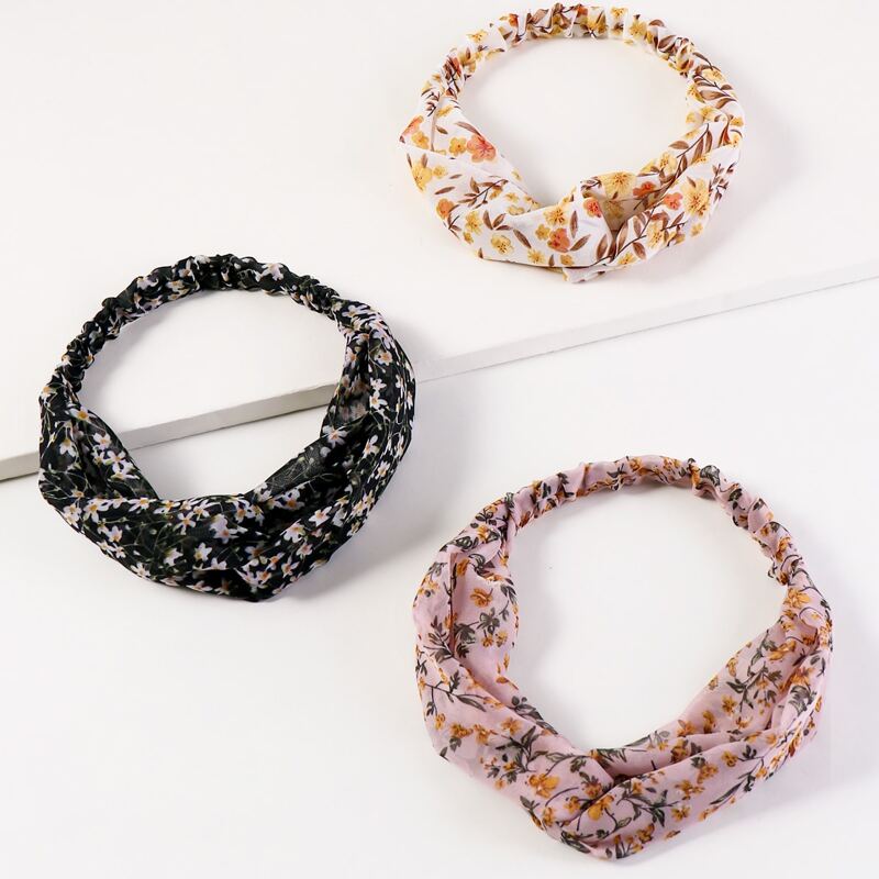 

3pcs Ditsy Floral Pattern Headband, Multicolor