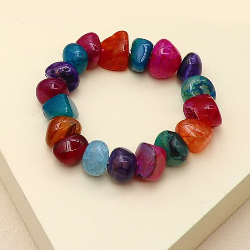 

Natural Stone Beaded Bracelet, Multicolor