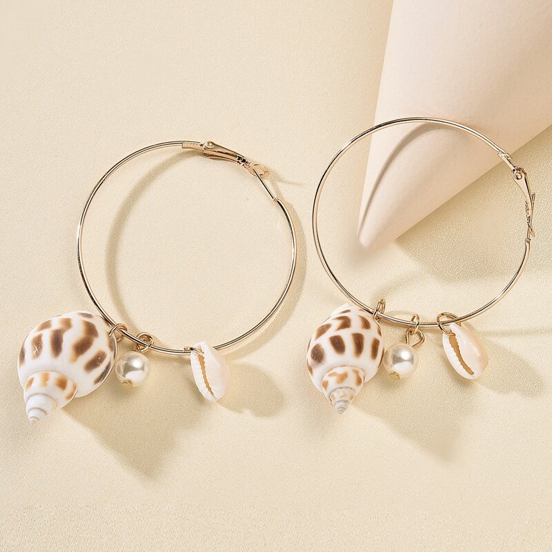 

Shell Charm Drop Earrings, Multicolor