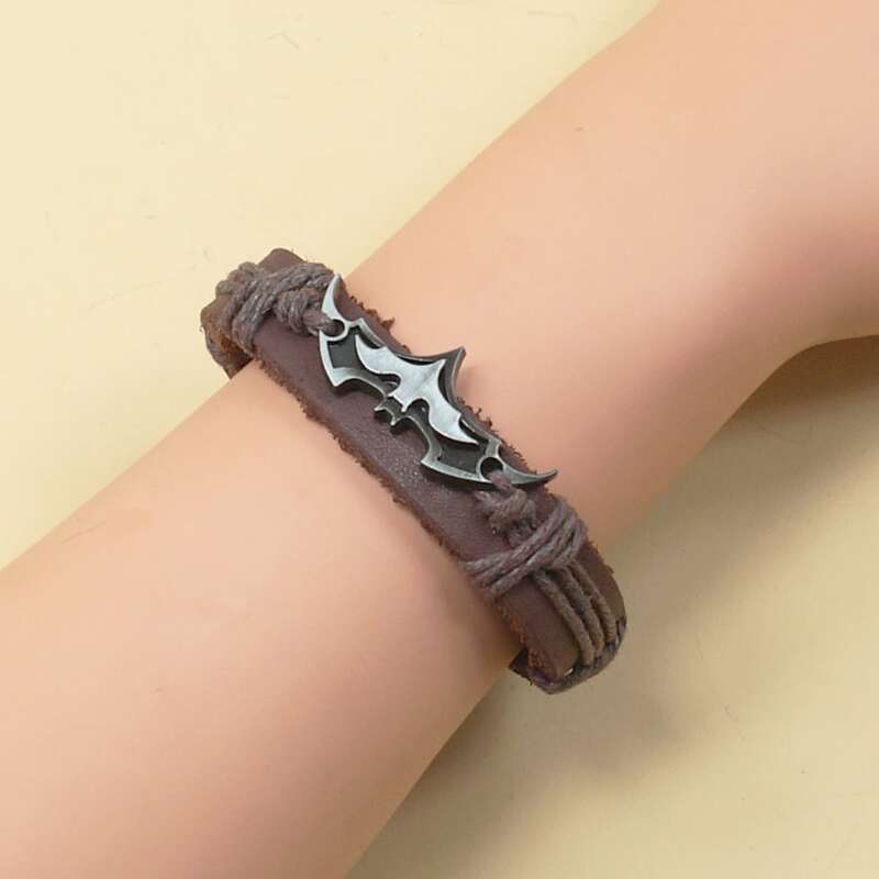 

Guys Metal Braided Bracelet, Coffee