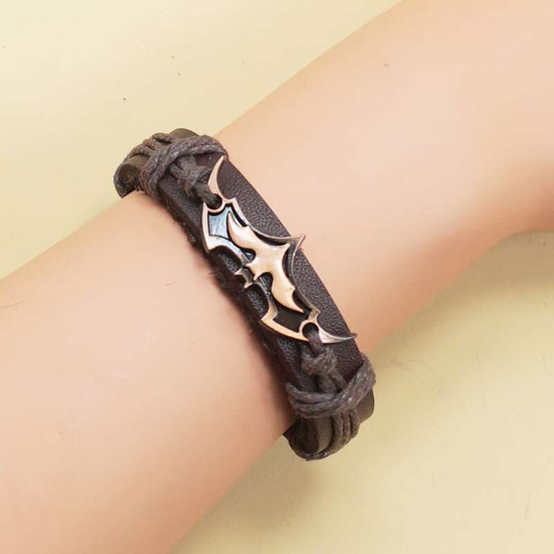 

Guys Metal Braided Bracelet, Coffee