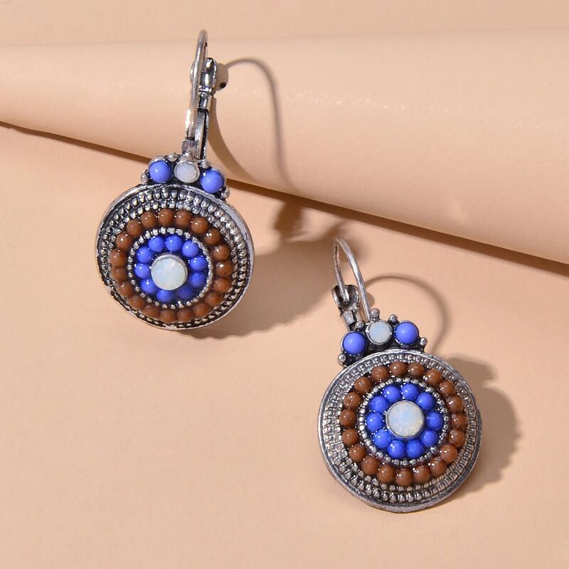 

Beaded Drop Earrings, Multicolor