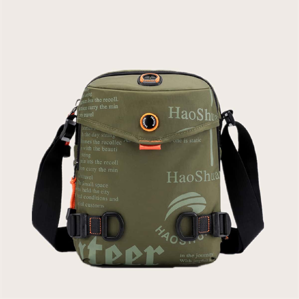 

Guys Letter Graphic Crossbody Bag, Green