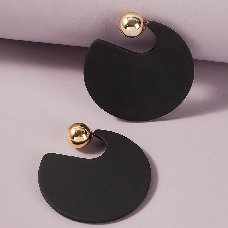

Geometric Earring Jackets, Black