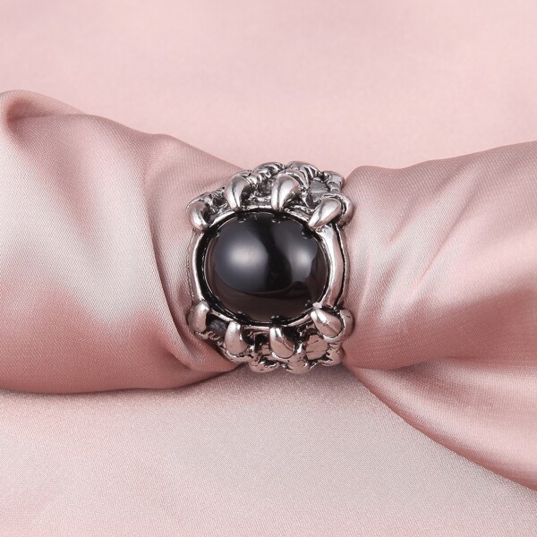 

Men Dragon Claw Ring, Black