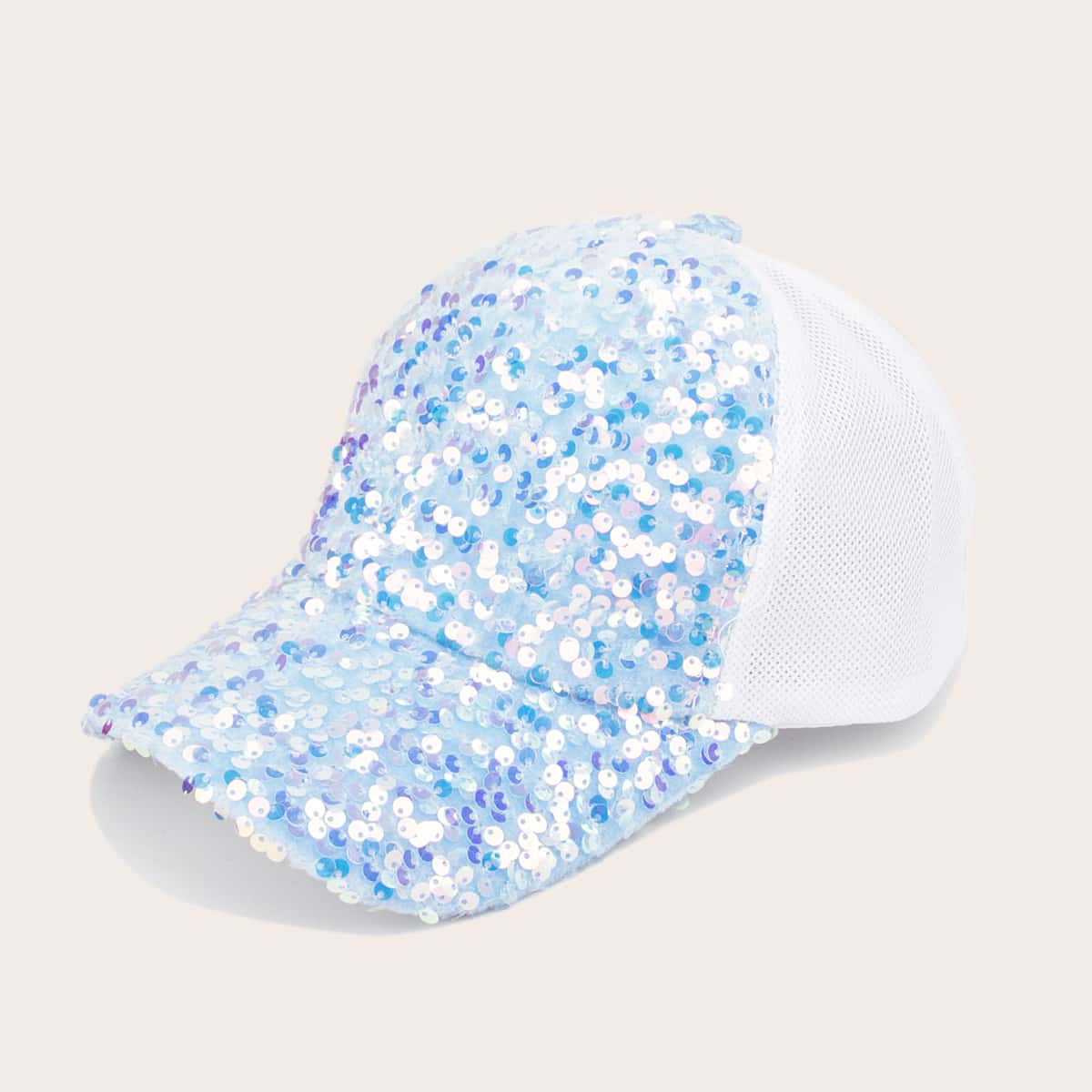 

Sequins Decor Baseball Cap, Multicolor