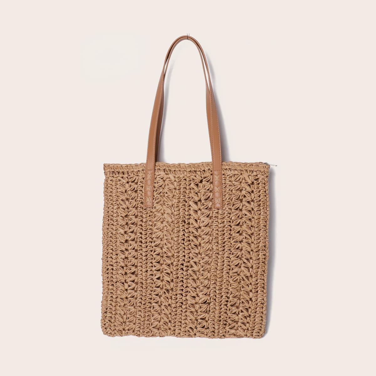 

Woven Tote Bag, Brown