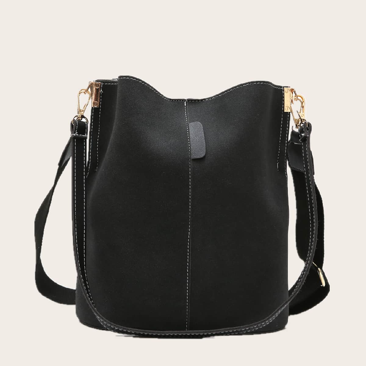 

Minimalist Bucket Bag, Black